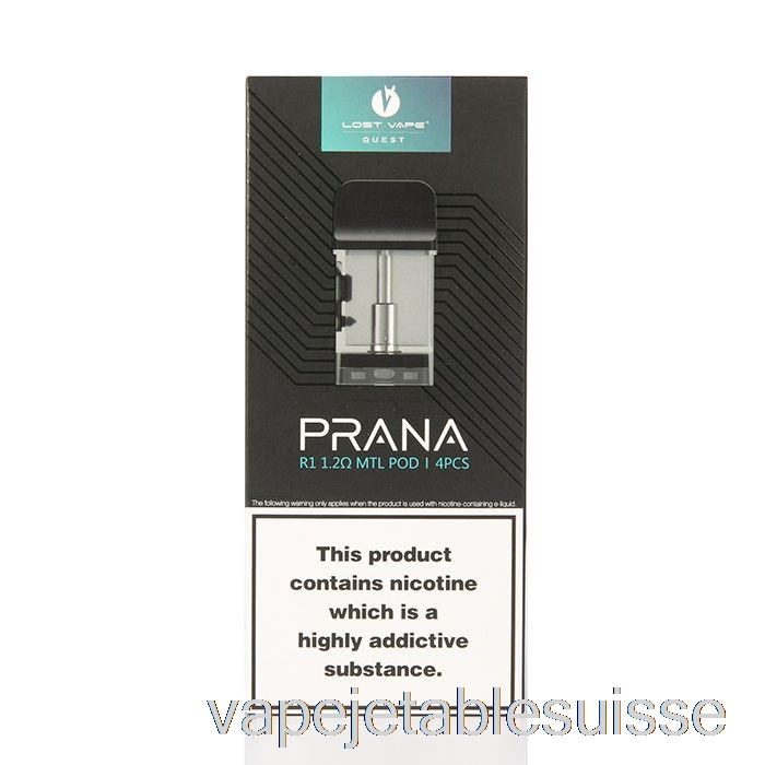 Vape Suisse A Perdu Les Dosettes De Remplacement Vape Prana 1.4ohm M1 Prana Pods